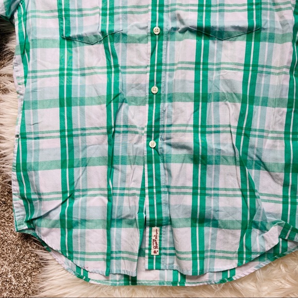 Original Penguin | Green Plaid Button Down Shirt - Picture 5 of 8